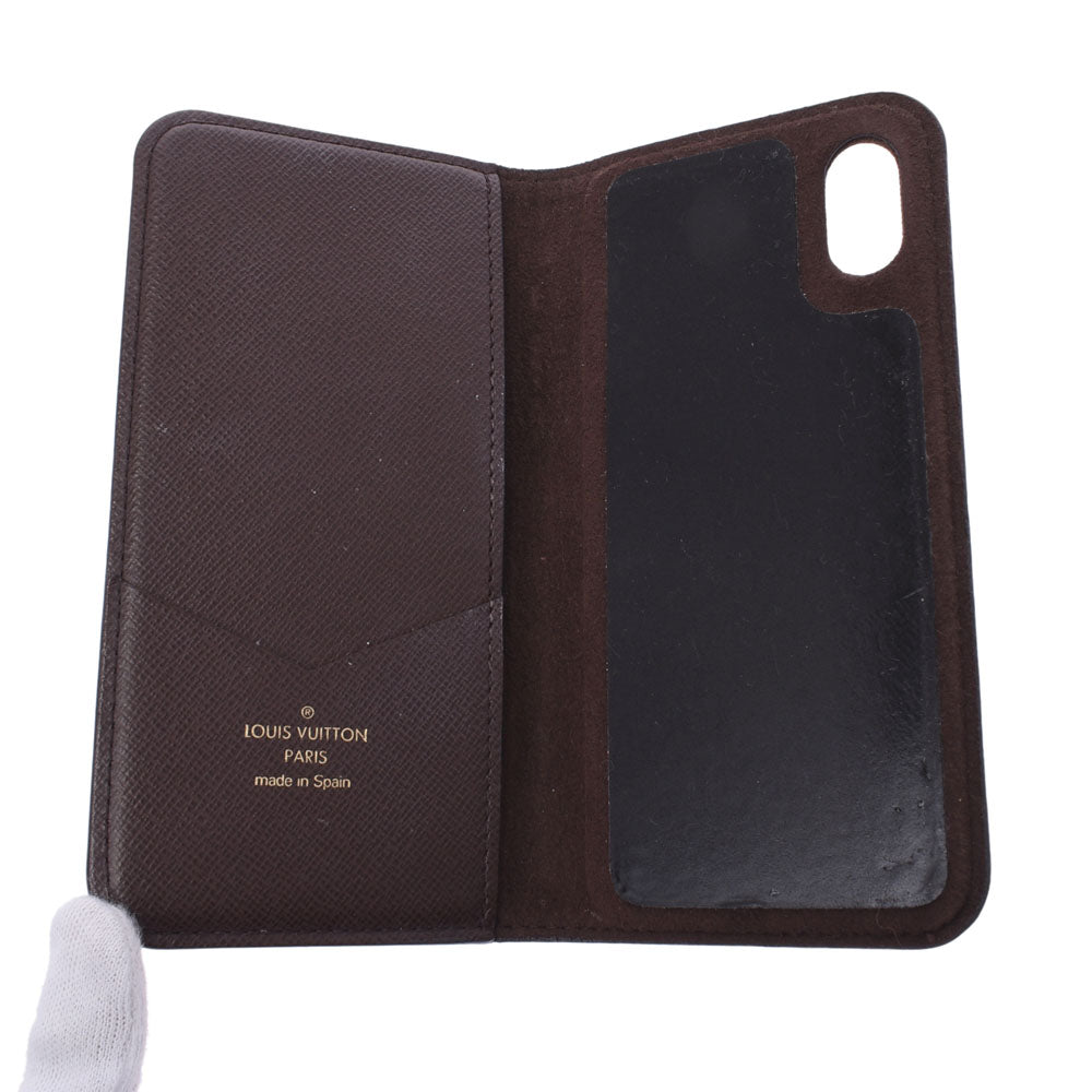 ルイヴィトンiPhone X＆XSフォリオ iPhoneケース 14145 ブラウン ユニ