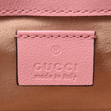GUCCI古奇GG玛特超级迷你袋波尔多/粉色黄金配件574969女士皮革挎包新同二手银藏