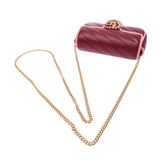 GUCCI古奇GG玛特超级迷你袋波尔多/粉色黄金配件574969女士皮革挎包新同二手银藏