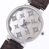 Louis Vuitton Louis Vuitton Tambour Slim Deer Mont Tandem MM QA110 Boys SS / Leather Watch Quartz Shell Diagram A-Rank Used Silgrin