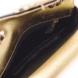 CHANEL シャネル マトラッセ チェーンショルダー 二重蓋 黒/ゴールド ゴールド金具 レディース ラムスキン ショルダーバッグ Bランク 中古 銀蔵