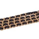 CHANEL シャネル マトラッセ チェーンショルダー 二重蓋 黒/ゴールド ゴールド金具 レディース ラムスキン ショルダーバッグ Bランク 中古 銀蔵