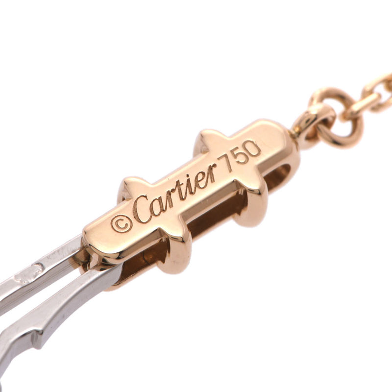 CARTIER Cartier, C Hart Ladies, K18YG/Diamond Necklace, Class A, Class A, Chonzo.