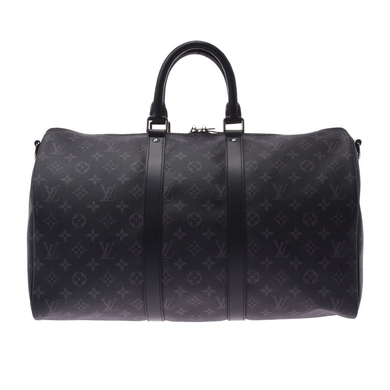 LOUIS VUITTON ルイヴィトン モノグラム エクリプス キーポルバンドリエール45 2WAYバッグ 黒 M40569 メンズ ボストンバッグ Aランク 中古 銀蔵