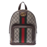 Gucci dedication GG small backpack grey / Brown 547965 Unisex GG purple Canvas Leather Backpack