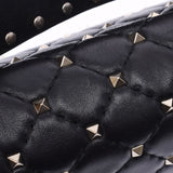 Valentino Garavani Valentino Galavani Rock Studs 2way Chain Shoulder Black Women's Leather Shoulder Bag AB Rank Used Sinkjo