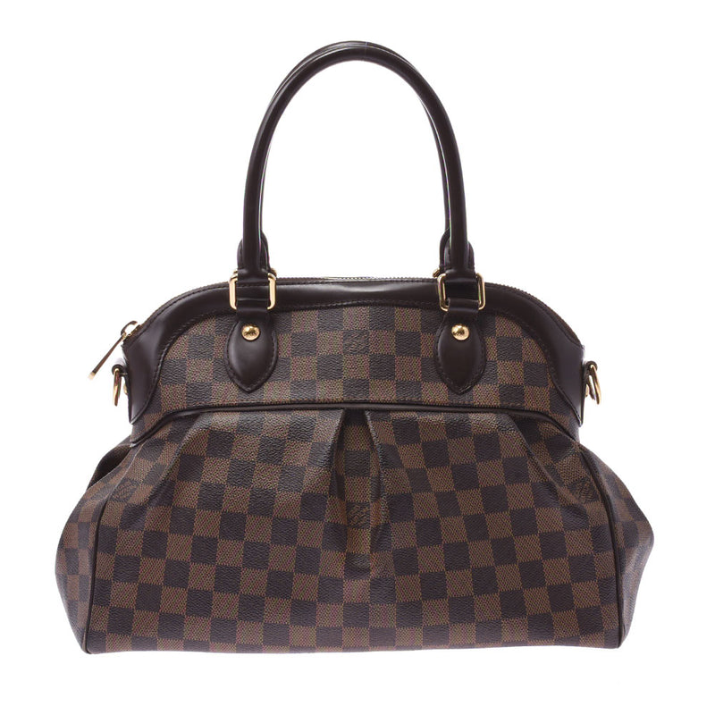 Louis Vuitton Louis Vuitton Damier Trevi PM 2WAY Bag Brown N51997 Women's Dumie Campbus Handbag B Rank Used Silgrin