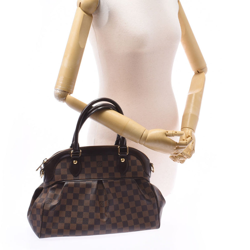 Louis Vuitton Louis Vuitton Damier Trevi PM 2WAY Bag Brown N51997 Women's Dumie Campbus Handbag B Rank Used Silgrin