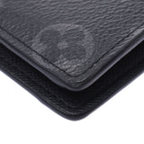 Louis Vuitton Monogram eclipse portage portage black black 661697 men's Monogram eclipse Canvas Wallet