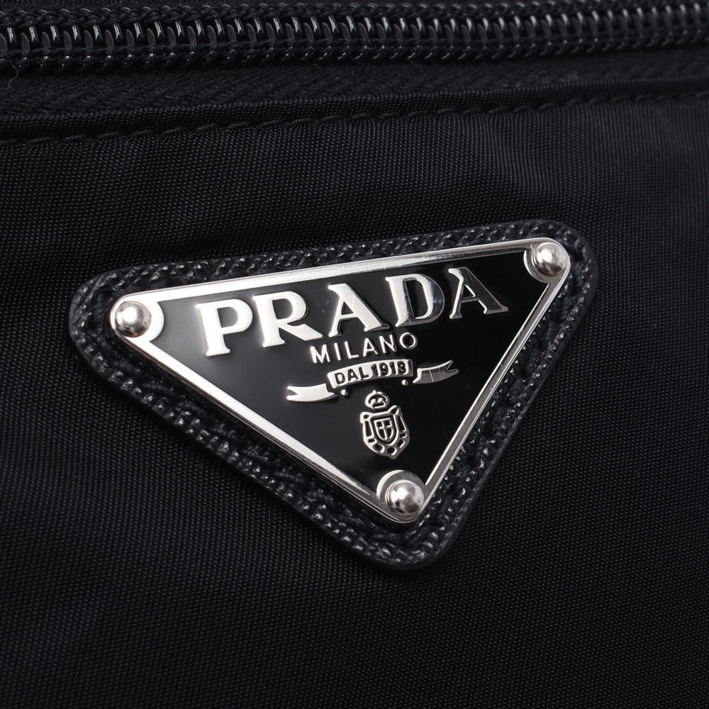 プラダRe-Nylon 2WAYウエストバックパック 黒 シルバー金具 ユニセックス ボディバッグ 2VL038 PRADA 中古 – 銀蔵オンライン