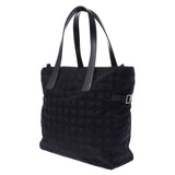 Chanel Black label label Tote Tote Black Womens nylon / Leather Tote Bag