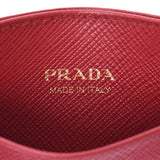 PRADA Prada Pass Case Case Stillers Red Unisex Suffiano Card Case A-Rank Used Silgrin