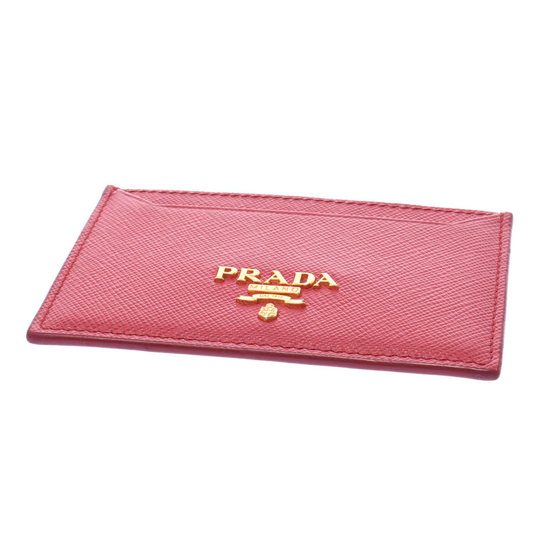 PRADA Prada Pass Case Case Stillers Red Unisex Suffiano Card Case A-Rank Used Silgrin