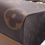 LOUIS VUITTON ルイヴィトン モノグラム リバース オンザゴーMM 2WAY ブラウン M45321 ユニセックス ジャイアントモノグラムキャンバス トートバッグ Aランク 中古 銀蔵