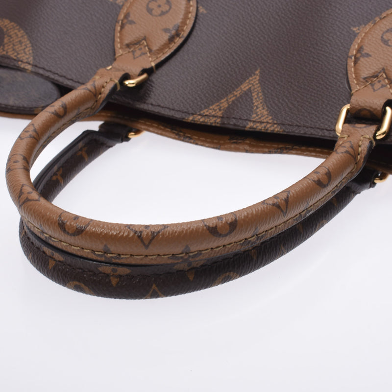 Louis Vuitton Monogram rebirth on the go mm2way brown m45321 Unisex giant Monogram canvas tote