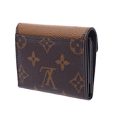 Louis Vuitton Monogram reverse Poe feuille Zoe brown m80725 Unisex Monogram canvas tripod Wallet