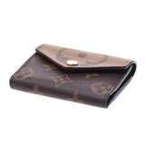 Louis Vuitton Monogram reverse Poe feuille Zoe brown m80725 Unisex Monogram canvas tripod Wallet