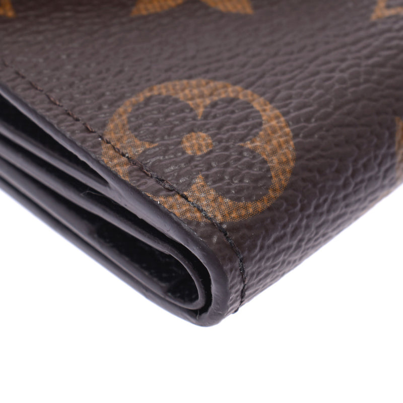 Louis Vuitton Monogram reverse Poe feuille Zoe brown m80725 Unisex Monogram canvas tripod Wallet