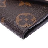 Louis Vuitton Monogram reverse Poe feuille Zoe brown m80725 Unisex Monogram canvas tripod Wallet