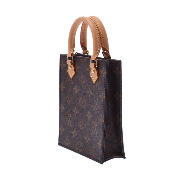 Louis Vuitton Monogram Petite sac Plaid 2WAY Bag Brown m69442 Womens Monogram canvas handbag a