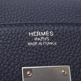 Hermes Hermes Burkin 30 Blue Nuy Silver Bracket Z Engraved (around 2021) Ladies Togo Handbag New Silgrin