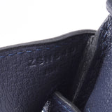 Hermes Hermes Burkin 30 Blue Nuy Silver Bracket Z Engraved (around 2021) Ladies Togo Handbag New Silgrin