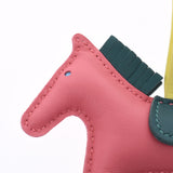 HERMES エルメス ロデオ PM　馬モチーフ ローズアザレ/ライム/マラカイト A刻印(2017年頃) ユニセックス アニョーミロ チャーム Aランク 中古 銀蔵