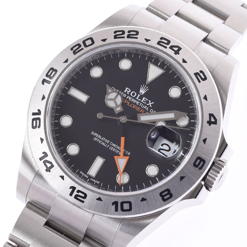 【現金特価】ROLEX ロレックス エクスプローラー2 216570 メンズ SS 腕時計 自動巻き 黒文字盤 未使用 銀蔵