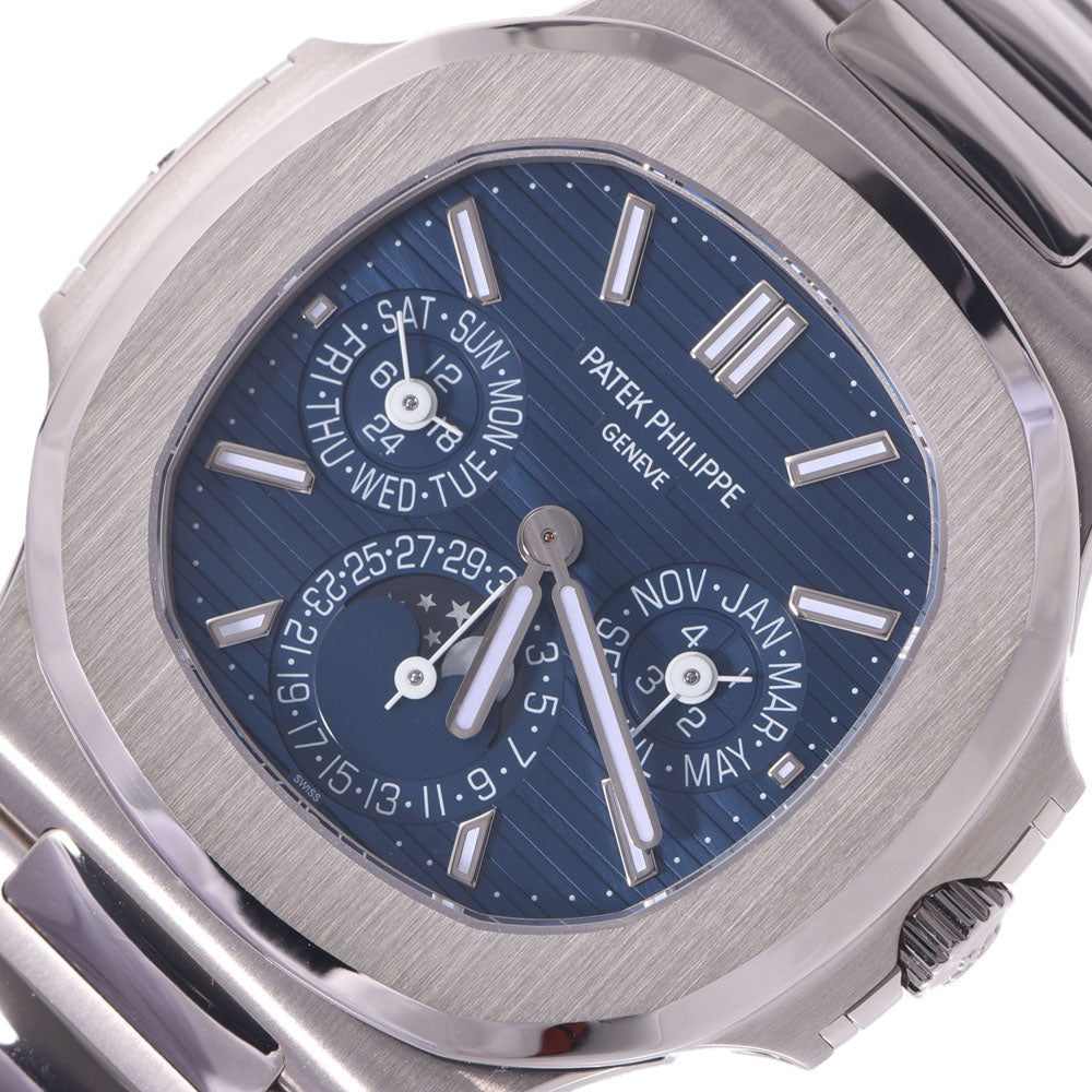 【2021年7月未使用】PATEK PHILIPPE パテックフィリップ ノーチラス パーペチュアルカレンダー 5740/1G-001 WG 時計 自動巻き ブルー文字盤 未使用 