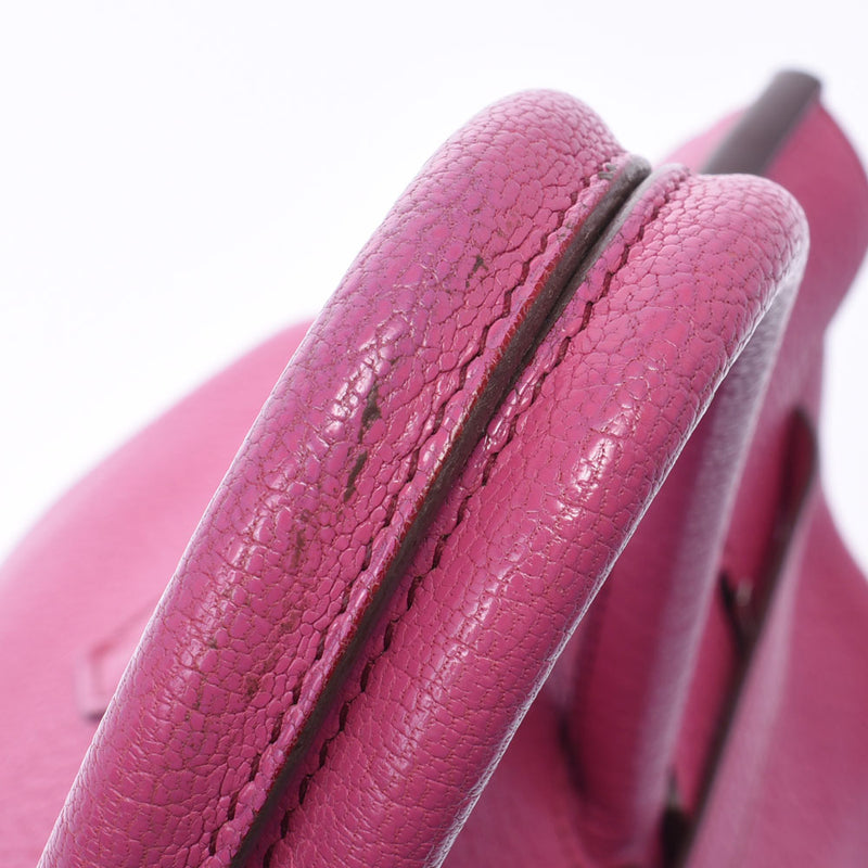Hermes Birkin bag 35 Fuchsia Pink Silver Hardware