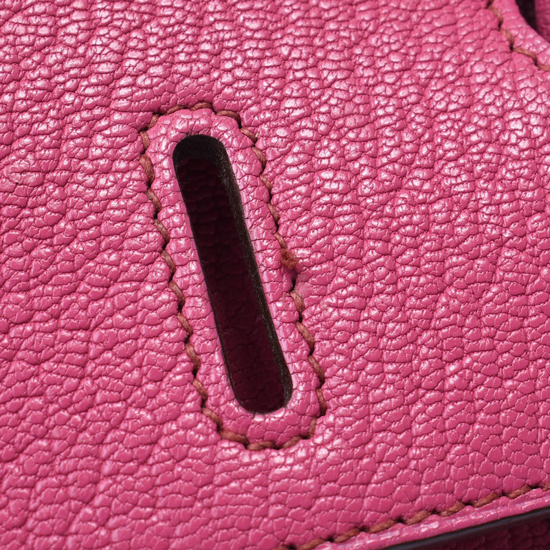 Hermes Birkin bag 35 Fuchsia Pink Silver Hardware