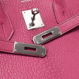 Hermes Birkin bag 35 Fuchsia Pink Silver Hardware