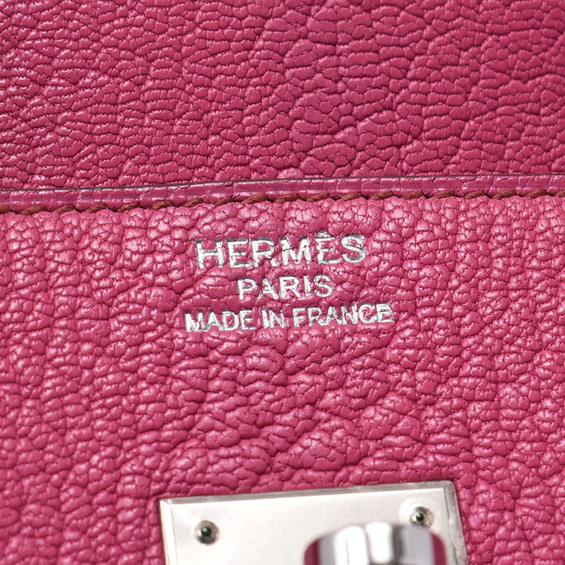 Hermes Birkin bag 35 Fuchsia Pink Silver Hardware