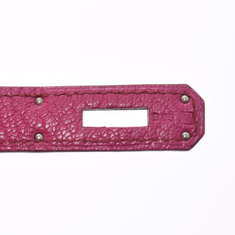 Hermes Birkin bag 35 Fuchsia Pink Silver Hardware