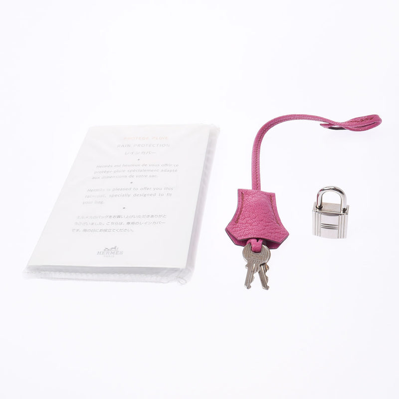 Hermes Birkin bag 35 Fuchsia Pink Silver Hardware