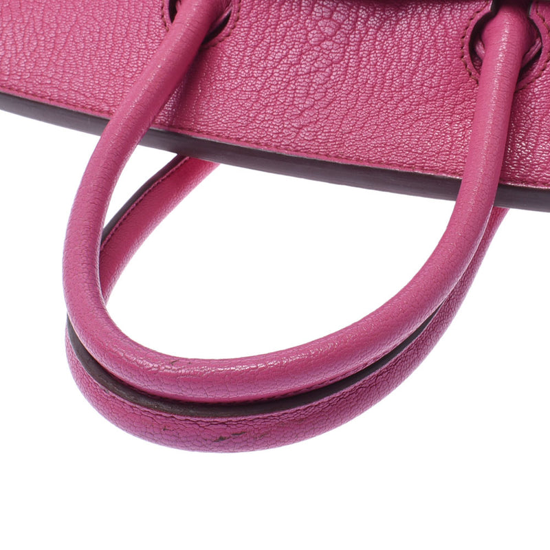 Hermes Birkin bag 35 Fuchsia Pink Silver Hardware