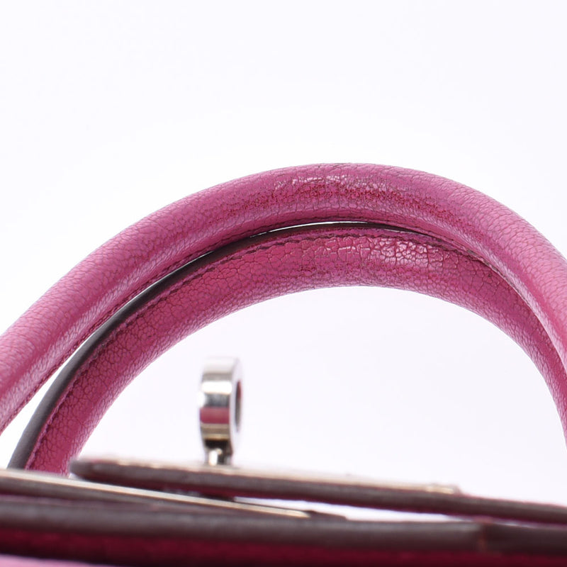 Hermes Birkin bag 35 Fuchsia Pink Silver Hardware