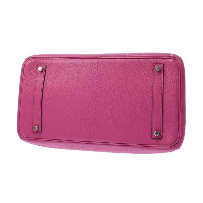 Hermes Birkin bag 35 Fuchsia Pink Silver Hardware
