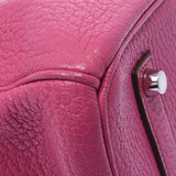 Hermes Birkin bag 35 Fuchsia Pink Silver Hardware