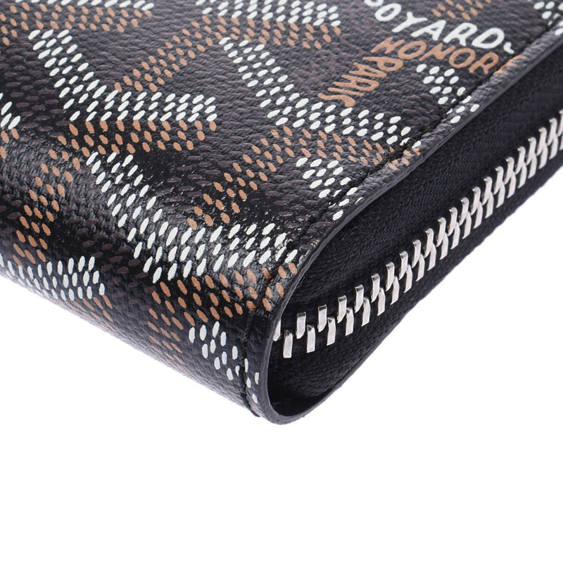 GOYARD ゴヤール マティニョン GM ラウンドファスナー長財布 黒/黒 ユニセックス PVC/カーフ 長財布 新品 銀蔵