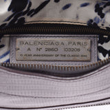Balenciaga Valenciaga第一个2way紫色103208女式皮革推挤手袋B排名使用水池