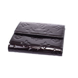 Louis Vuitton Louis Vuitton Verni Porto Monvie Cult Credidy Amarant M93523 Women's Monogram Verni Two Folded Wallets A-Rank Used Silgrin