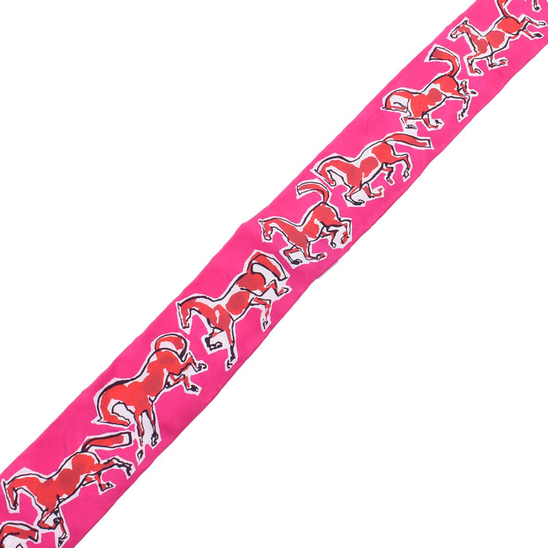 Hermes tylery free horse / cheauaux en liberte Pink Ladies Silk 100% scarf