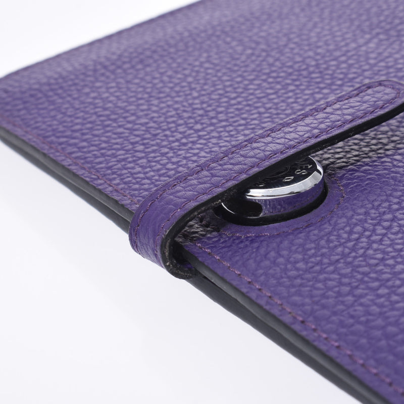 Hermes Hermes Dogon GM Iris (Purple) Silver Bracket □ O Steel (around 2011) Unisex Togo Long Wallet AB Rank Used Sinkjo