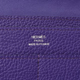 Hermes Hermes Dogon GM Iris (Purple) Silver Bracket □ O Steel (around 2011) Unisex Togo Long Wallet AB Rank Used Sinkjo