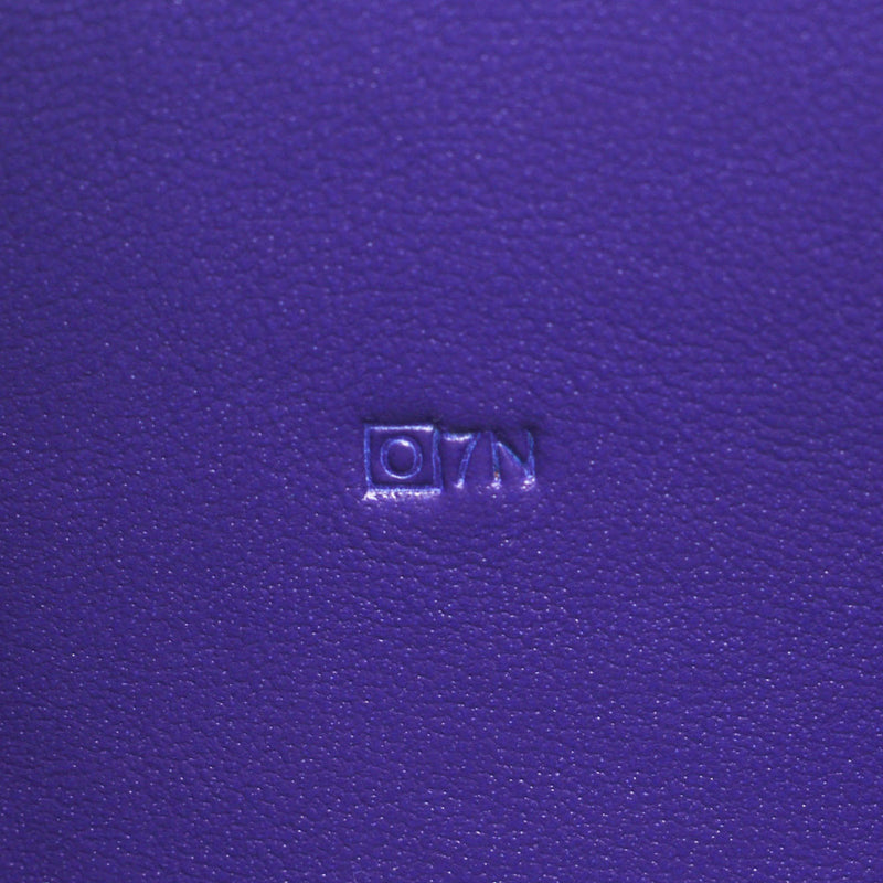 Hermes Hermes Dogon GM Iris (Purple) Silver Bracket □ O Steel (around 2011) Unisex Togo Long Wallet AB Rank Used Sinkjo