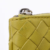 BOTTEGAVENETA ボッテガヴェネタ イントレチャート キーリング付き小銭入れ 黄緑系 B03155952F ユニセックス レザー コインケース ABランク 中古 銀蔵