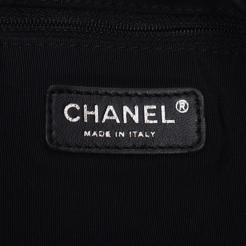 CHANEL SHel, Chanel, Tot, silver, silver, silver, unsex, nylon, handbag, B, rank used, silver.