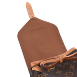 LOUIS VUITTON Louis Vuitton monogram mon pickpocket brown M51136 unisex monogram canvas rucksack day pack AB rank used silver storehouse