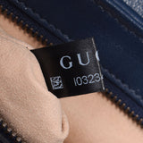 GUCCI グッチ GGマーモント スモールショルダー 白/ネイビー ゴールド金具 443497 レディース レザー ショルダーバッグ Aランク 中古 銀蔵